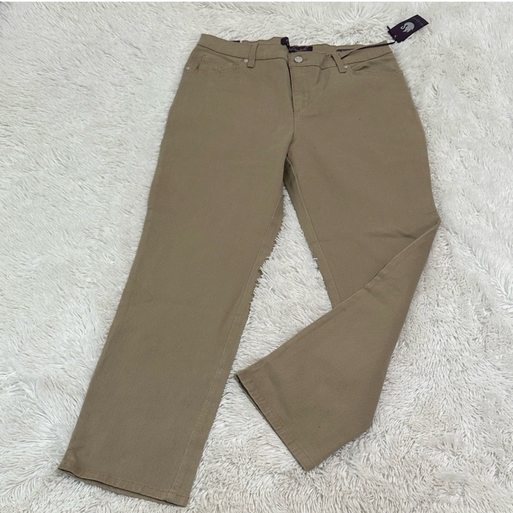 Gloria Vanderbilt Women's Amanda Trousers/jeans Khaki 12 short